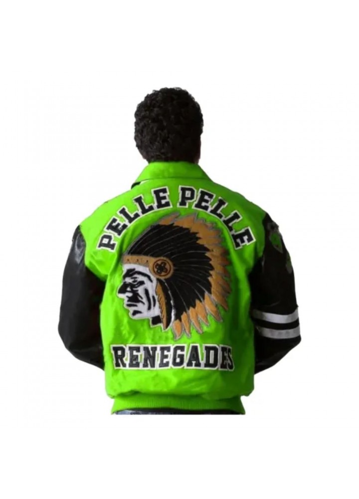 CHIEF KEEF GREEN PELLE PELLE RENEGADES JACKET